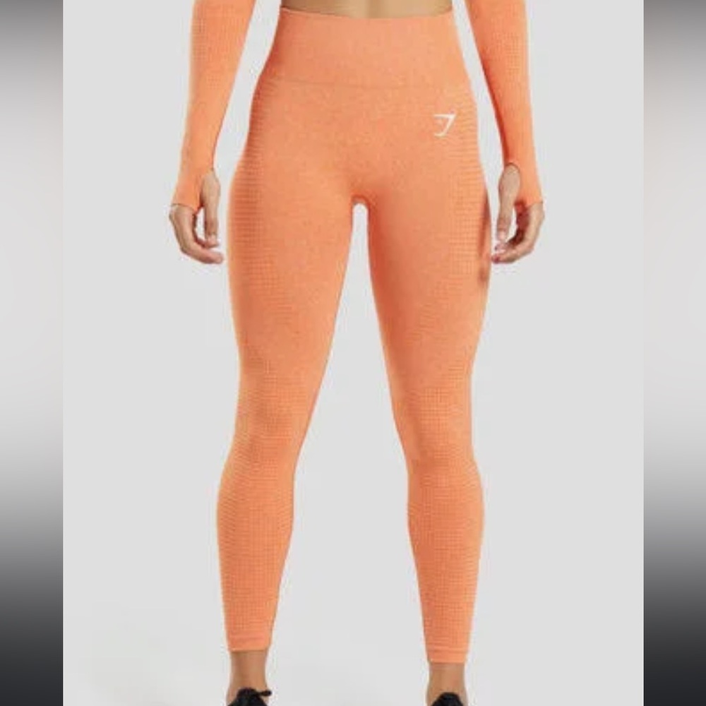 Orange Gymshark leggings. Size small.